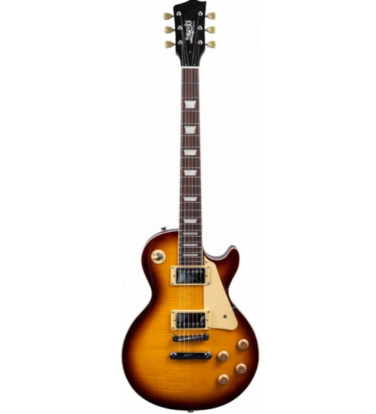 JL-500 VS Электрогитара, Les Paul, корпус красное дерево, HH, цвет VS, JET