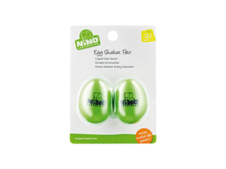 NINO540GG-2 Шейкер-яйцо, пластик, пара, зеленые, Nino Percussion