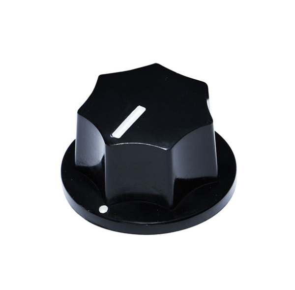 KB-140S Ручка потенциометра маленькая 7-гранная с резьбой внутри, цвет черный. GOTOH