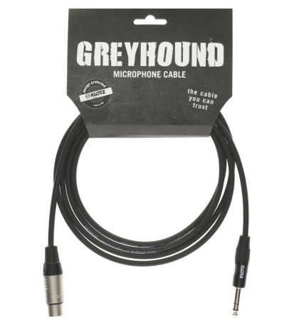 GRG1FP03.0 Greyhound Кабель микрофонный XLRf-6.35мм, 3м, Klotz