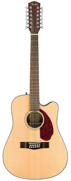 CD-140SCE 12 Natural 12-струнная электроакустическая гитара, кейс в комплекте. FENDER