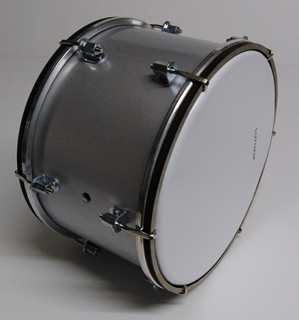 BD-8-2S Барабан 8", 20х13см, настраиваемый, двусторонний, серебристый, Мастерская Бехтеревых