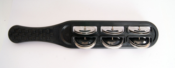 FLT-G16-2B Бубенцы плоские на пластиковой черной ручке, 6 пар, Fleet