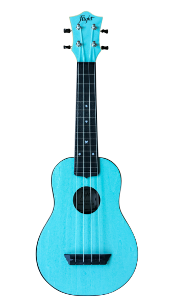 TUS-35 LB Укулеле Travel, сопрано, бирюзовая, пластик, чехол в комплекте, FLIGHT