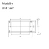 MX1588BK-MX1589BK Комплект рамок звукоснимателей (1+1), прямые, черные, Musiclily