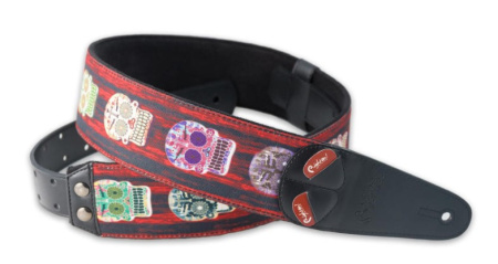 8401070150008 Steady Mojo Skulls Unique Ремень для гитары, RightOn Straps