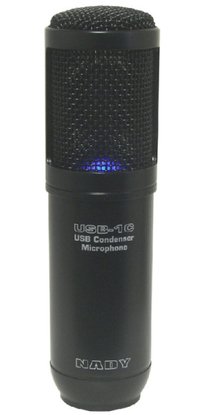 USB-1C Микрофон студийный конденсаторный, диафрагма 19 мм, 20-20000 Гц, кардиоид, Nady 