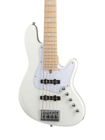 NJS5-WHT Elrick NJS Series Бас-гитара 5-струнная, белая, с чехлом, Cort