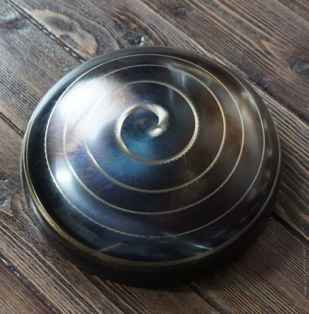 IN99PGG22 Поющая Чаша, 22см, гравировка Ганеша, в комплекте стик, INOY