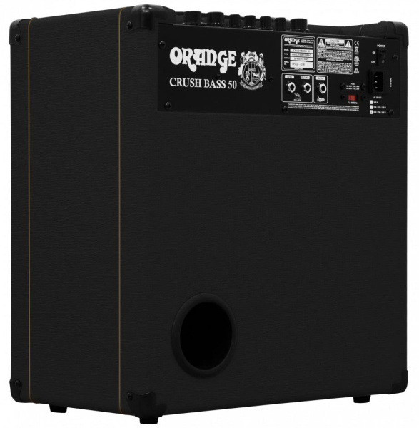 CRUSH BASS 50 BK Комбоусилитель для бас-гитары (черный), 50 Вт, цвет черный. ORANGE 