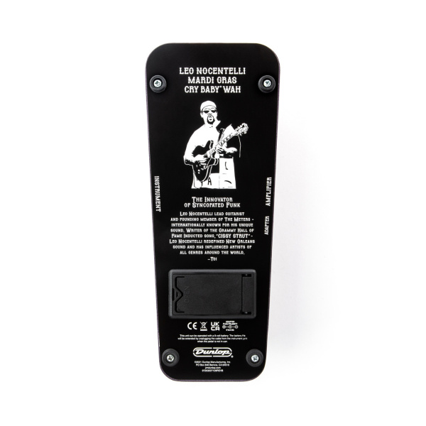 LN95 Leo Nocentelli Cry Baby Mardi Gras Wah Педаль эффектов, Dunlop