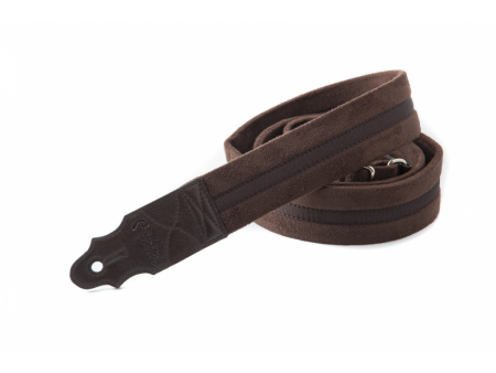 8401080080357 Ready Standard Plus Plain Brown Ремень для гитары, RightOn Straps