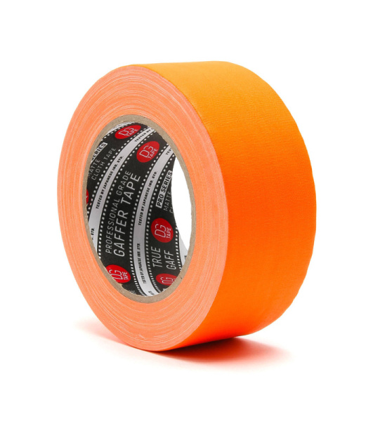 TRUEGAFF50/25FL-O Клейкая лента 120mesh @trueGAFF (професс. тейп) 50мм/25м, оранжевый. DG Solutions