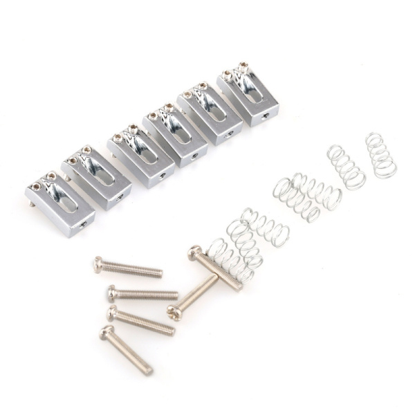 MX0884CR-6 Комплект седел для электрогитары (6шт), хром, Musiclily