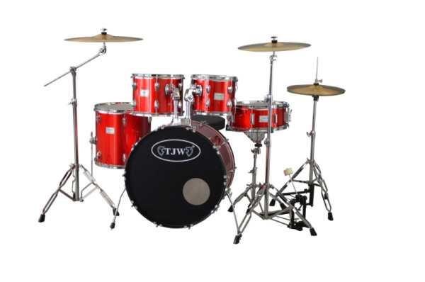 JW225-E6-MRD Барабанная установка (2 коробки), красная, TJW