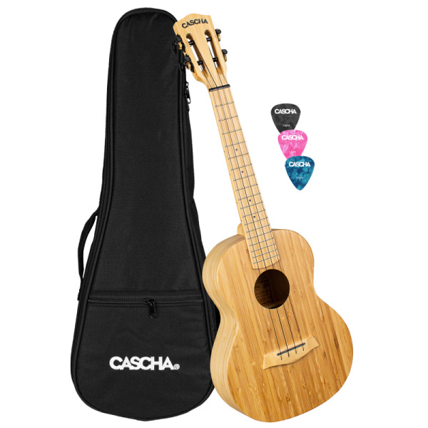 HH-2314 Bamboo Series Укулеле тенор, с чехлом, цвет натуральный, Cascha