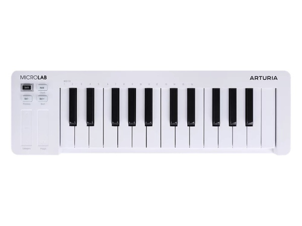 MicroLab MK3 White MIDI-клавиатура, 25 клавиш, белый цвет. ARTURIA 