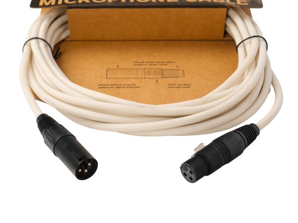 PW-CPMIC-20WH Classic Series Pro Микрофонный кабель, 6м, белый, D'Addario