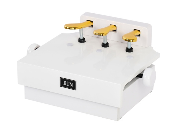 LB-P3WH Подставка-удлинитель педалей пианино для детей, белая, Rin