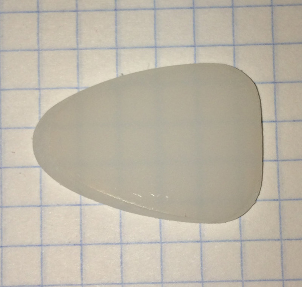 P209 Медиатор капрон для домры альт, бас, мягкий, маленький для детей, Мозеръ