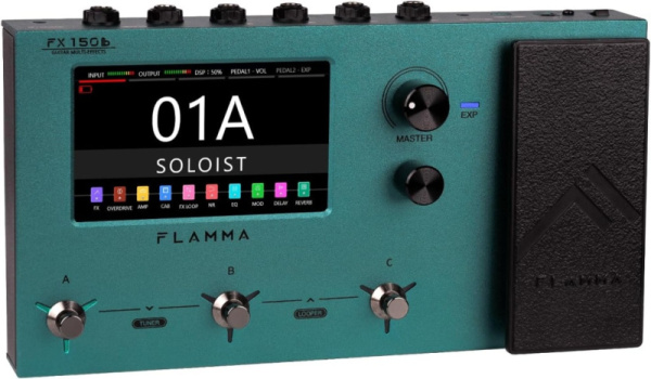 FX150B Процессор эффектов, портативный, аккумуляторный, Flamma