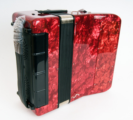 Romance603-III-72/60-RD Romance 603 Аккордеон кнопочный 60/72/III/5, футляром и ремнями, Weltmeister