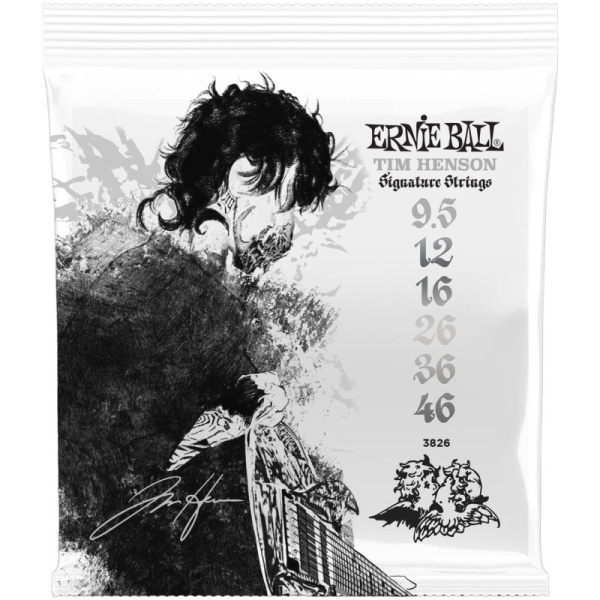 P03826  струны для эл.гитары Tim Henson Slinky Cobalt (9.5-46), Ernie Ball