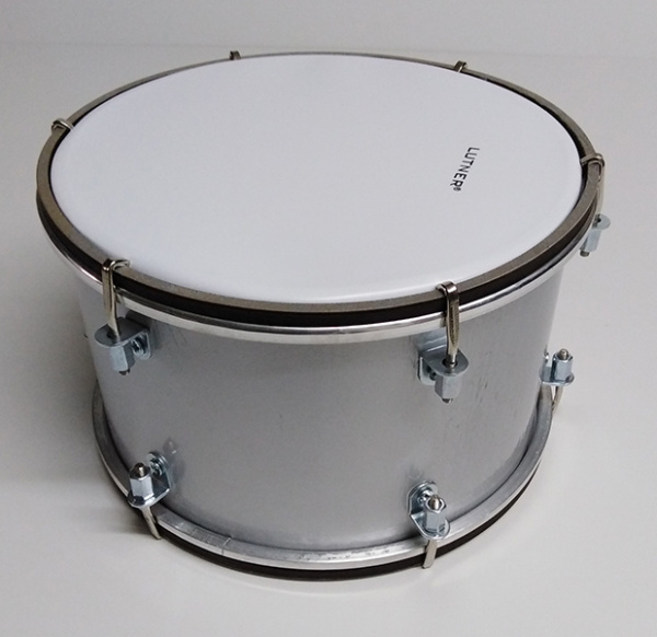 BD-8-2S Барабан 8", 20х13см, настраиваемый, двусторонний, серебристый, Мастерская Бехтеревых