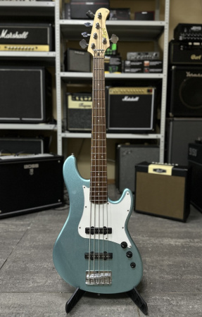GB55JJ-SPG GB Series Бас-гитара, 5-струнная, голубая, Cort