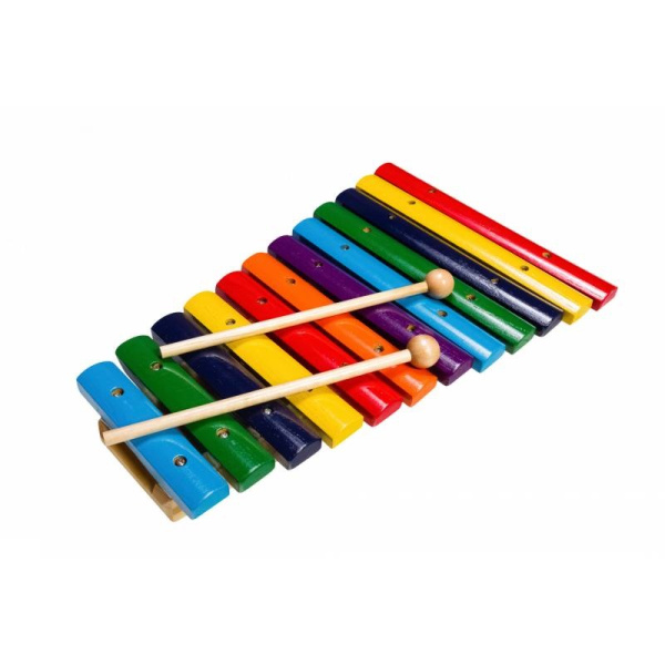 FX-12C - ксилофон (12 нот), разноцветный, 2 палочки. FLIGHT