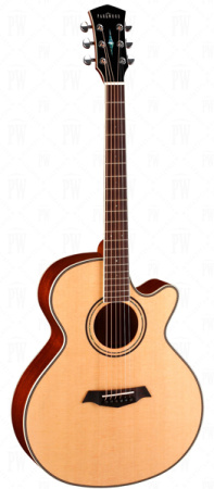 P670 Электроакустическая гитара, с вырезом, с футляром, Parkwood