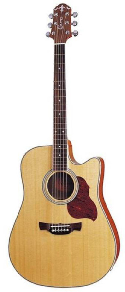 DE-6/NC Электроакустическая гитара, чехол в комплекте. Crafter