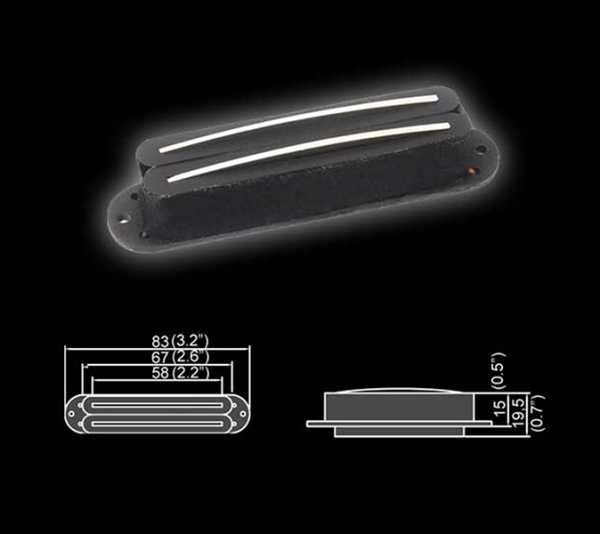 BHS-94ABridge-BK Звукосниматель магнитный, сингл, бриджевый, черный, Belcat