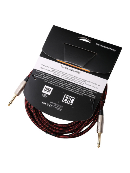 FBS-5(BK/RD) Кабель инструментальный, черный/красный, 5м, Leem