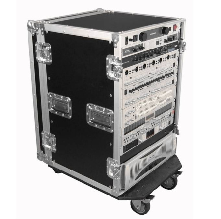 G-TOUR 16U CAST - рэковый флайт-кейс, 16 U, на колесах,дерево,черный. GATOR