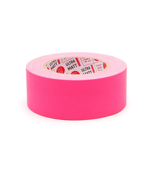 UMF50/25P Клейкая лента Gaffer Tape@ultraMATT (профес.тейп) 50мм/25м, розовый, светящ. DG Solutions