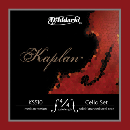 KS510-4/4M Kaplan Комплект струн для виолончели размером 4/4, среднее натяжение, D'Addario