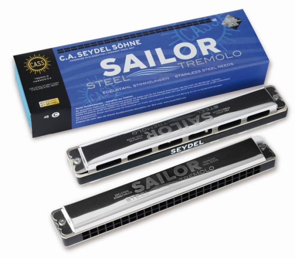 26484A Sailor Steel Am Губная гармошка тремоло, Seydel Sohne