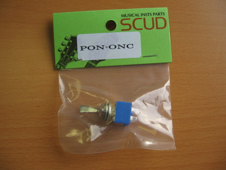 PON-ONC ALPS 2-х позиционный микропереключатель ON-ON, хром, SCUD. GOTOH (Made in Japan)