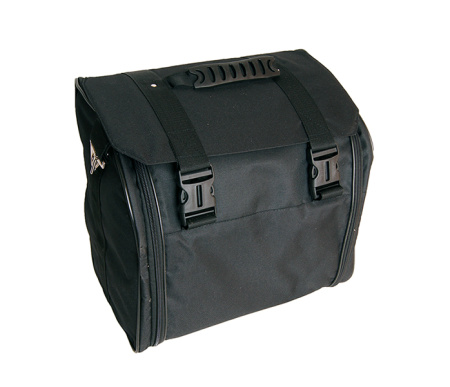 S6XL-A-BLACK Гармонь "Чайка 204" 25х25-II, черная,  в комплекте футляр, ремни, Шуйская гармонь