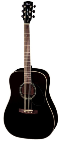 EARTH100-BK Earth Series Акустическая гитара, черная. Cort