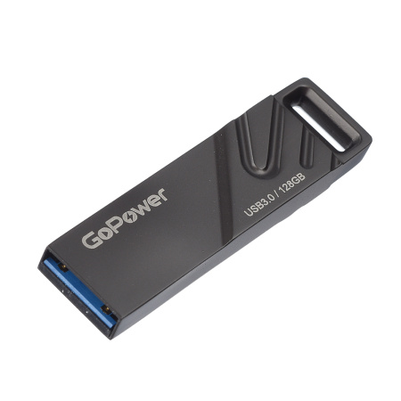 00-00025959 Titan Флеш-накопитель 128GB USB3.0, металл, черный графит, GoPower