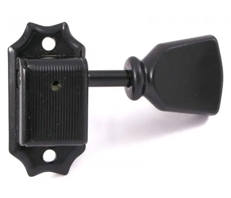 SD90-SLB-B-L3+R3 Колки для гитары 3+3, черные, Gotoh