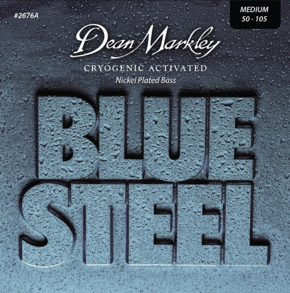 DM2676A Blue Steel NPS Комплект струн для бас-гитары, никелированные, 50-105, Dean Markley