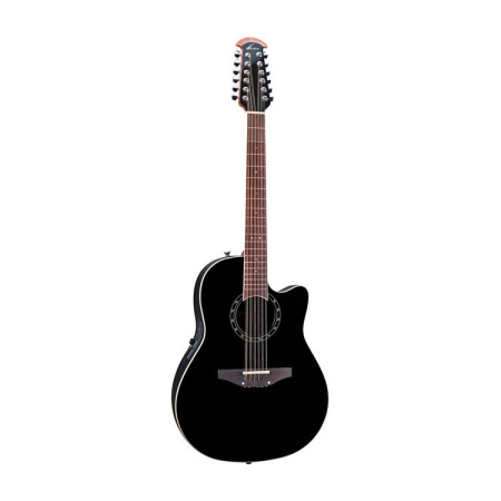 2751AX-5 Standard Balladeer Black 12-Струнная электроакустическая гитара (Китай), OVATION 