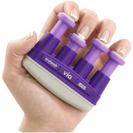 13004 VIA Тренажер для пальцев рук Medium, фиолетовый. PROHANDS