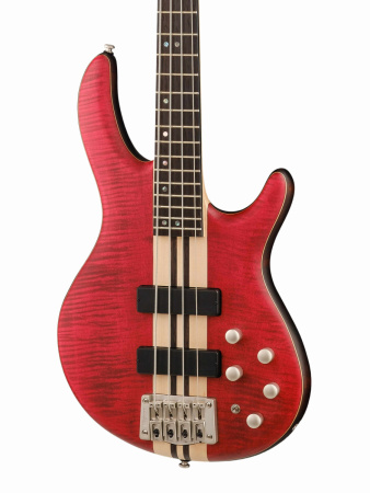 A4-Plus-FMMH-OPBC Artisan Series Бас-гитара, красная, Cort