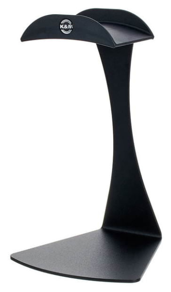 16075-000-56 настольная подставка для наушников с резиновым покрытием, черная. Konig & Meyer