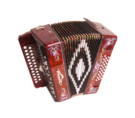 S5XLY-A-RD (S5XYL) Гармонь "Чайка 314" 25х25-III-2, красная, Шуйская гармонь