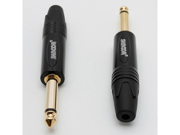 SP2-G-B Разъем на кабель 6.3мм male, моно, SHNOOR